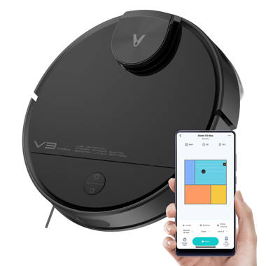 Viomi Smart Robot Vacuum V3 Max Duster Vacuum And Mop For Multi Floors,  Black